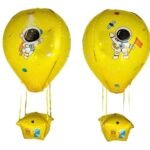 1pc Yellow hot air Foil Balloon