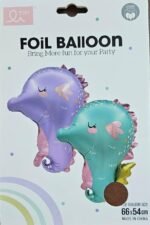 1pc 66 * 54cm Seahorse Foil Balloon, Water Animals - Image 4