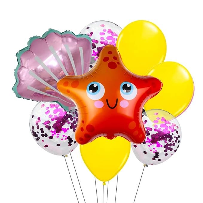 51x2U1wWx3L._SX679_ 8pcs/lot Sea animal theme Party Balloons - Image 1