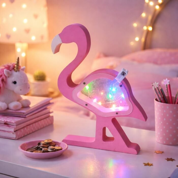 Pink Flamingo Coin Bank - Image 2