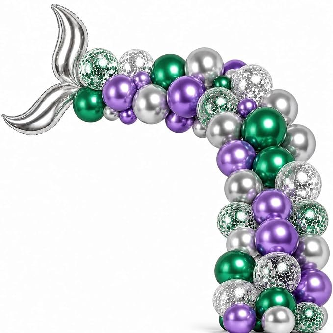 61EeVLLmttL._SX679_ Mermaid Tail Balloon Arch Kit - Image 1