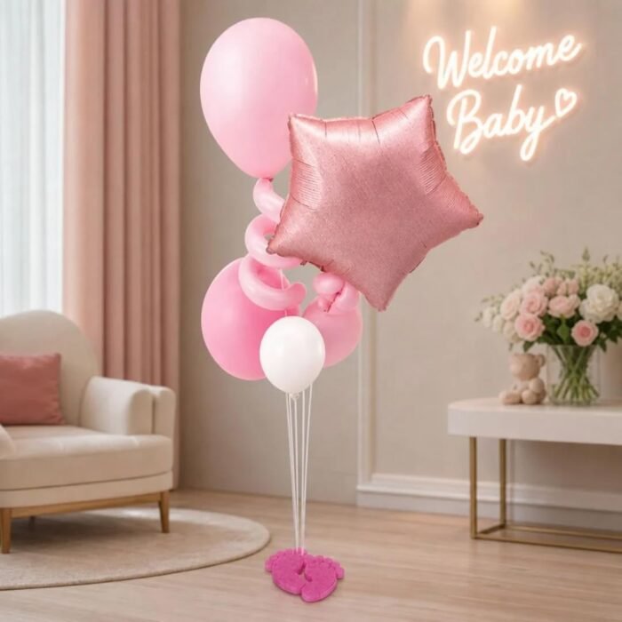 Baby Feet Balloon Stand Kit for Baby Shower, (Only stand No Balloons) - Image 2