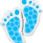 My Party Suppliers Big Size Blue Baby Footprint Balloons (67 * 69)