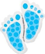 My Party Suppliers Big Size Blue Baby Footprint Balloons (67 * 69)