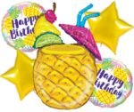 Set of 5 Tropical Pineapple Drink Balloon