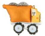 Pastel 3D Dump Truck Foil Balloon, Construction Site Theme 100x92 cm