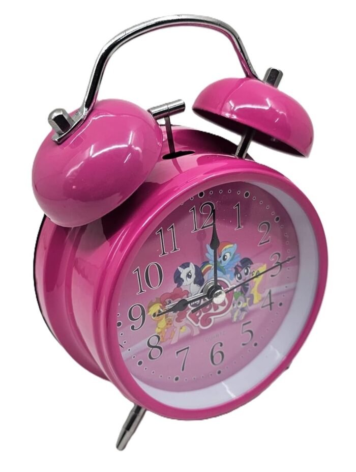 1pc Pony Printed Bell Alarm Clock for Kids - Image 2