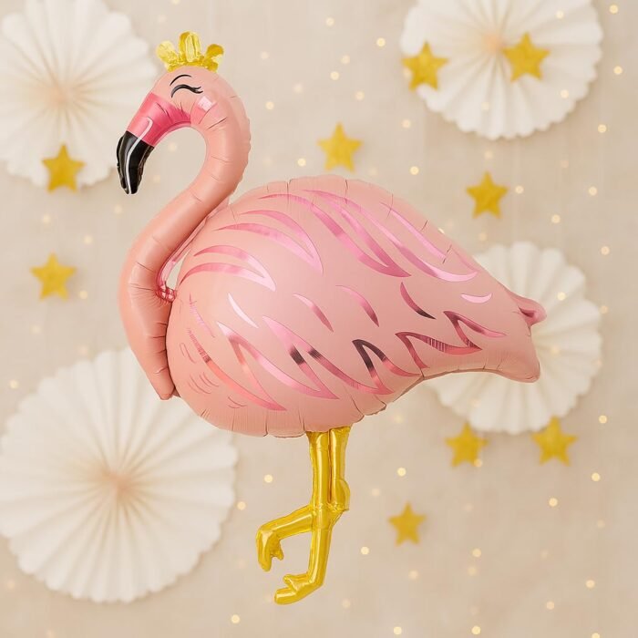 Pink Flamingo Shape Balloon for Birthday - Image 2
