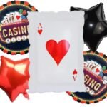 Set of 5 Casino Theme Party Foil Balloon
