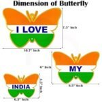I Love My India Butterfly Hanging Decoration | Tricolour Theme - Image 4