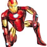 superhero foil balloons iron man red