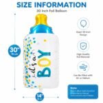 30 Inch Foil Balloon Baby Bottle Its a Boy Blue Party Decorations - Image 2