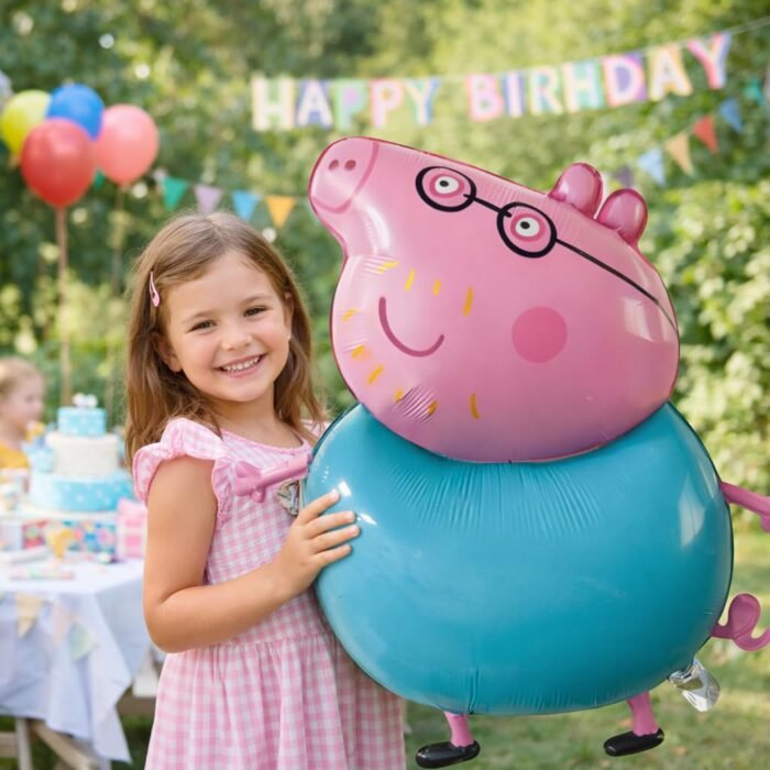 Cute Pig Cartoon Foil Balloon for Kids Birthday Party Decoration - Image 2