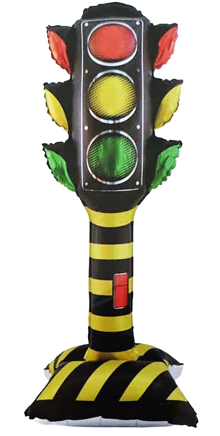 61ziDs3QWpL._SL1500_ 4D Self Standing Traffic Light Balloon, Race Car Theme (150 * 58 cm) - Image 1