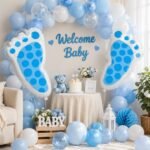 My Party Suppliers Big Size Blue Baby Footprint Balloons (67 * 69) - Image 3