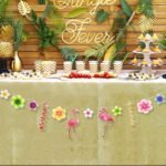 3M Tropical Flamingo Leaves Banner Flower Garland Paper Flag - Image 5