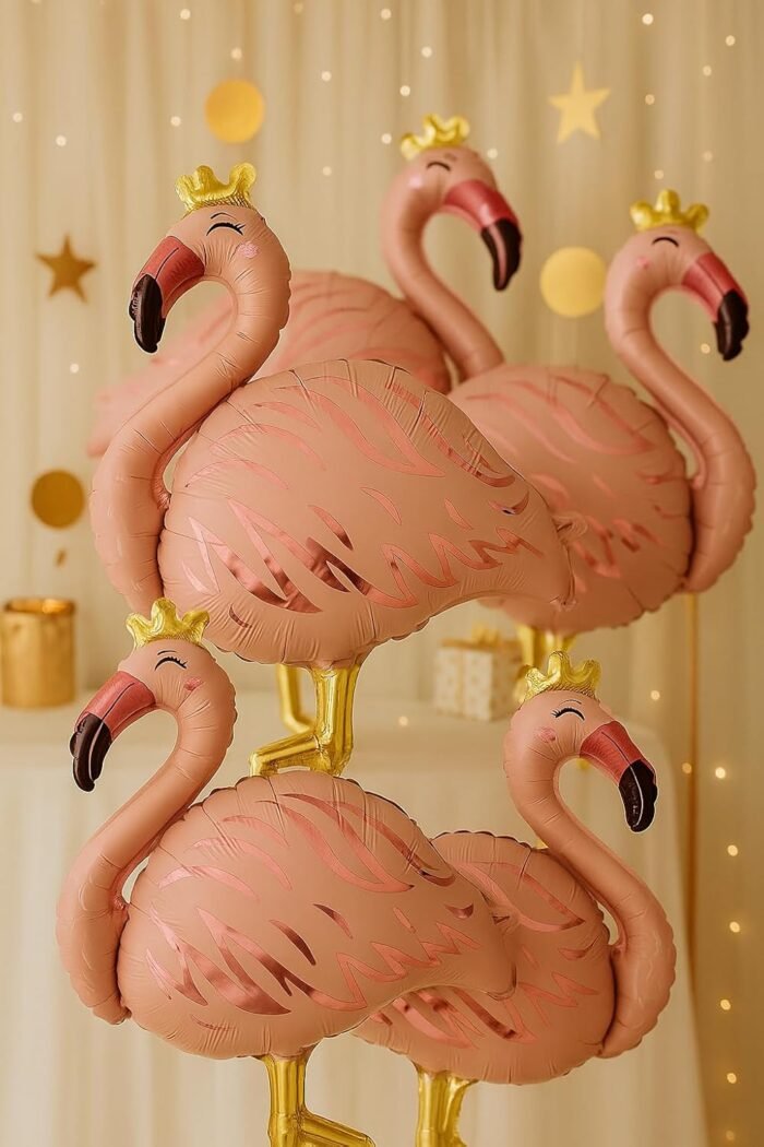 Pink Flamingo Shape Balloon for Birthday - Image 3