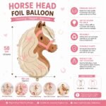 Horse Head Foil Balloon 58 cm - Image 2