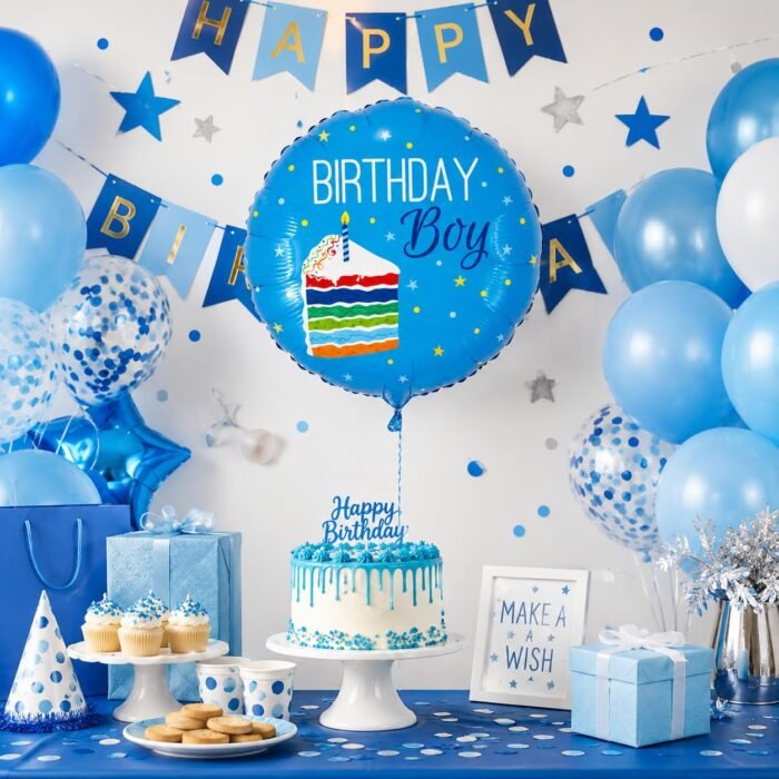 Birthday Boy Foil Balloon 18 Inch (46 cm) - Image 2