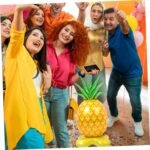 Self Standing Pineapple Inflatable Balloons Prop Pineapple Modeling Foil Balloon - Image 6
