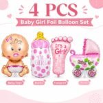 Baby Girl Foil Balloon Decoration Set - Image 6