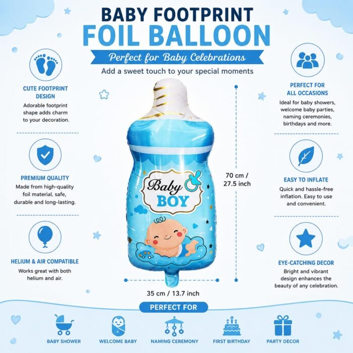 Baby Bottle Shape Foil Balloon - Image 2