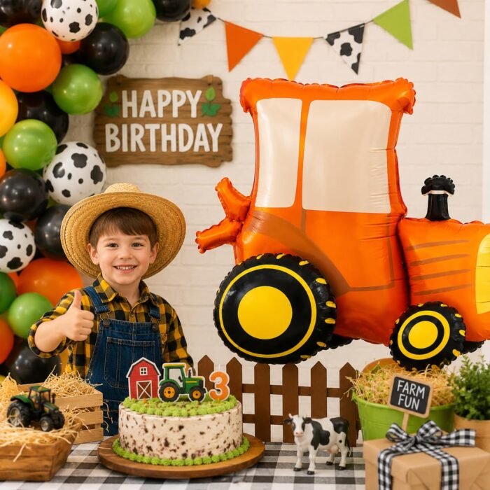 Tractor Shape Premium Foil Balloon 97 x 72 cm - Image 3