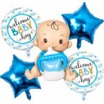 Welcome Baby Boy Balloon Set