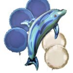 6 pcs Ocean Dolphin Balloons Birthday Party