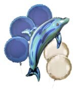 6 pcs Ocean Dolphin Balloons Birthday Party