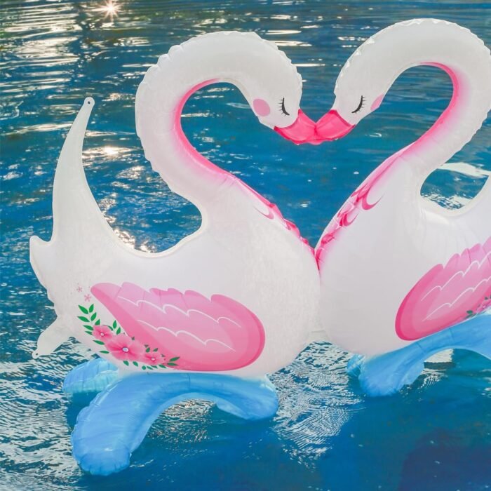 Love goose kiss Aluminum foil balloon - Image 4