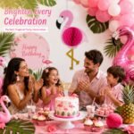 Flamingo Honeycomb Hanging Decoration - Image 3