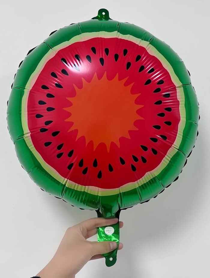 Set of 5 Water melon Foil Balloon Fruit Shape Watermelon Foil Balloons - Image 6