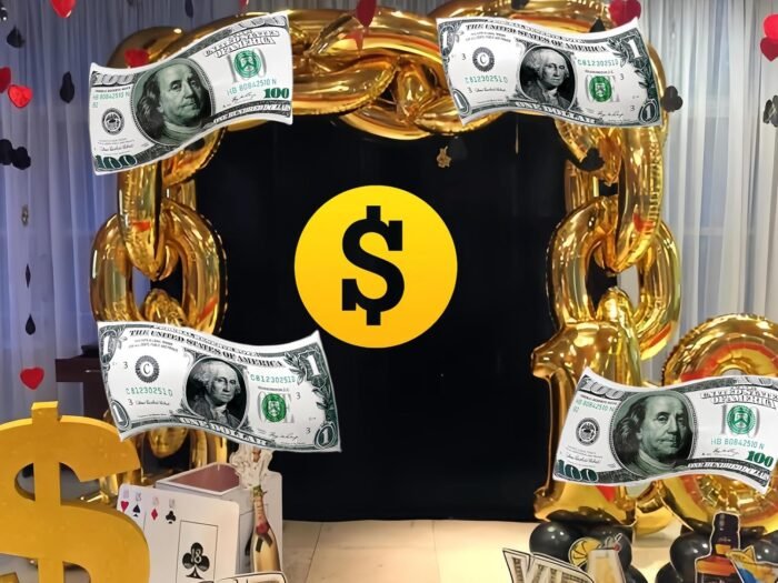 Dollar Bill Foil Balloon - Image 4