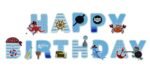 Under The Sea Underwater Submarine Safari Animal Theme Happy Birthday Banner - Image 2