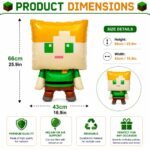 Cartoon Foil Balloon for Kids Birthday Party, Square Head Pixel Boy Theme - Image 3