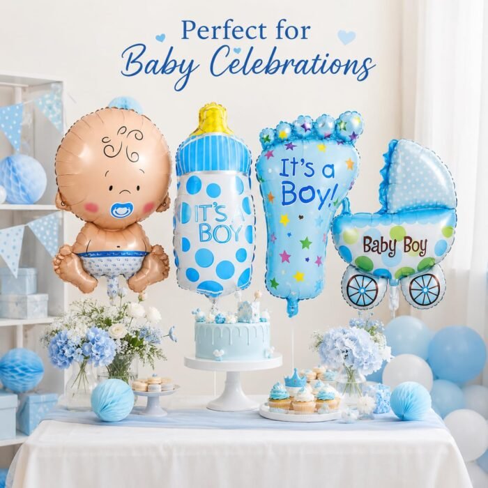 It's a Boy Foil Balloon Set for Baby Shower - Image 5