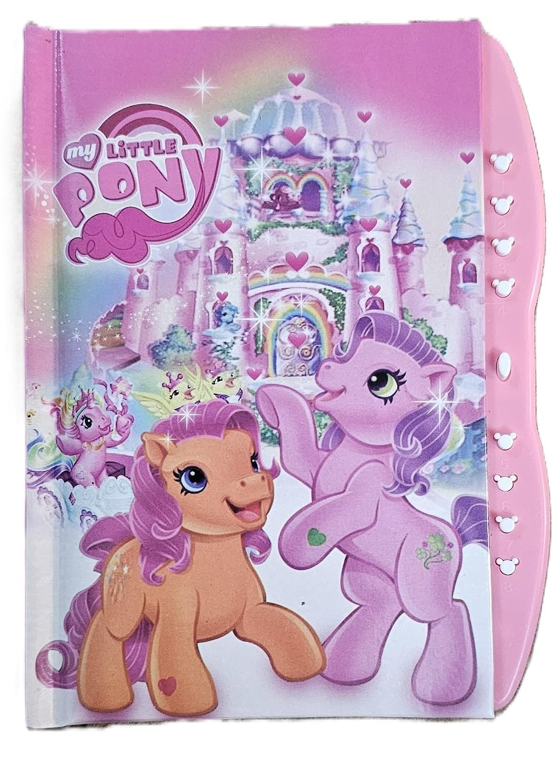 8174aoHlKpL._SL1500_ 1pc Pony print diary with button lock - Image 1
