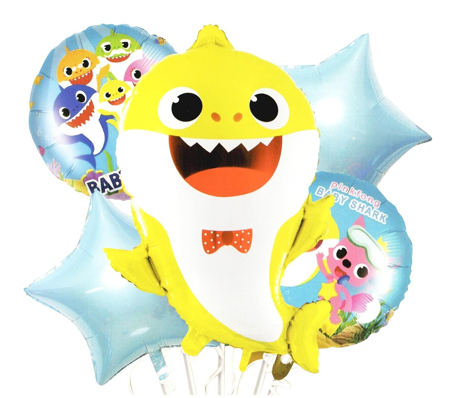 81CfL947GOS._SL1500_ Baby Shark Party Supplies Balloons - Image 1