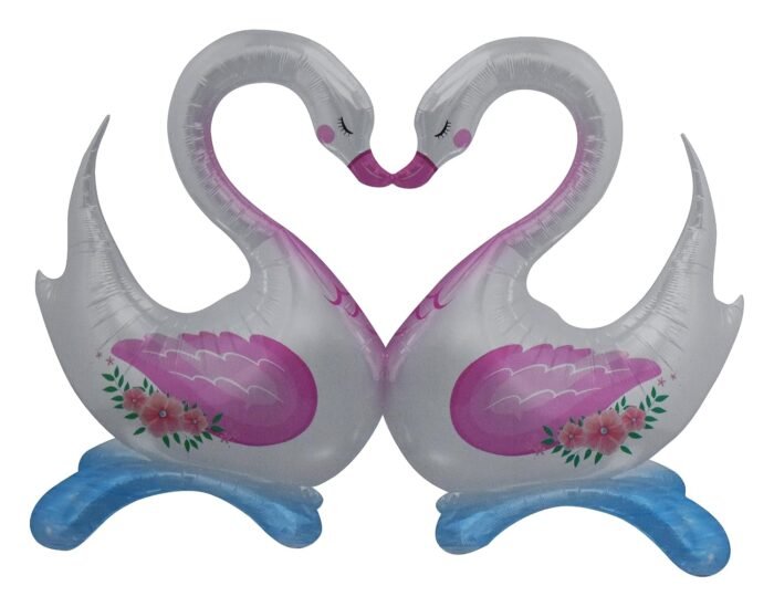 Love goose kiss Aluminum foil balloon - Image 3
