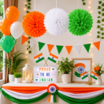 Tricolor Paper Pom Pom Ball Decoration (Set of 3, 35cm) - Image 3
