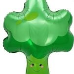 1pc 54*76cm Green Smiling Broccoli Foil balloon