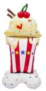 112cm 4D Self-Standing Ice Cream Foil Balloon - Image 3