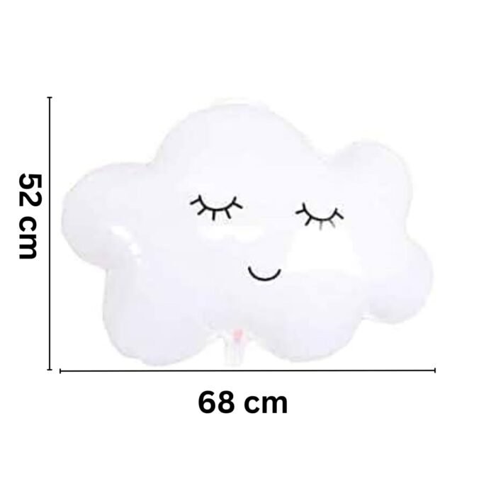 Giant Sleeping White Cloud Foil Balloon (68 x 52 cm) - Image 3