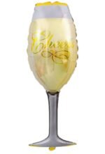 Set of 2 cheers glass foil balloons, Wedding Anniversary Decoration