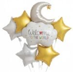 Welcome to the World Foil Balloon Set