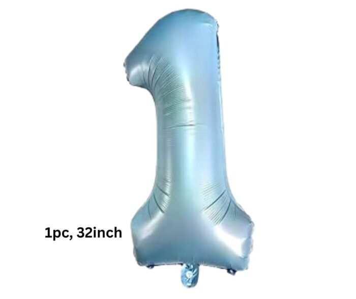 Set of 9 1st Year birthday decoration foil balloon - Image 3