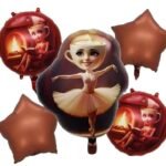 Ballerina Theme Foil Balloon Set