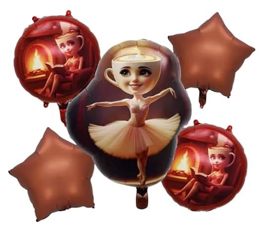 41tPAw9ifrL._SX522_ Ballerina Theme Foil Balloon Set - Image 1