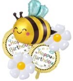 Set of 5 Honey Bee Foil Balloon